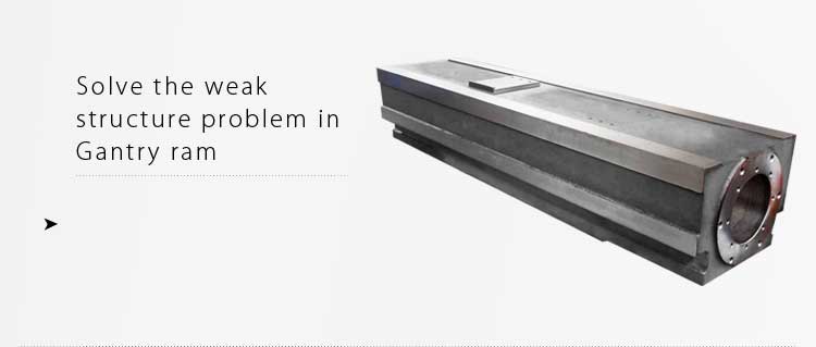 Solve the weak structure problem in Gantry ram Solve the weak structure problem in Gantry ram