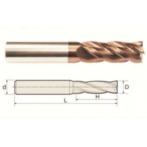 4 Flutes Square End Mills